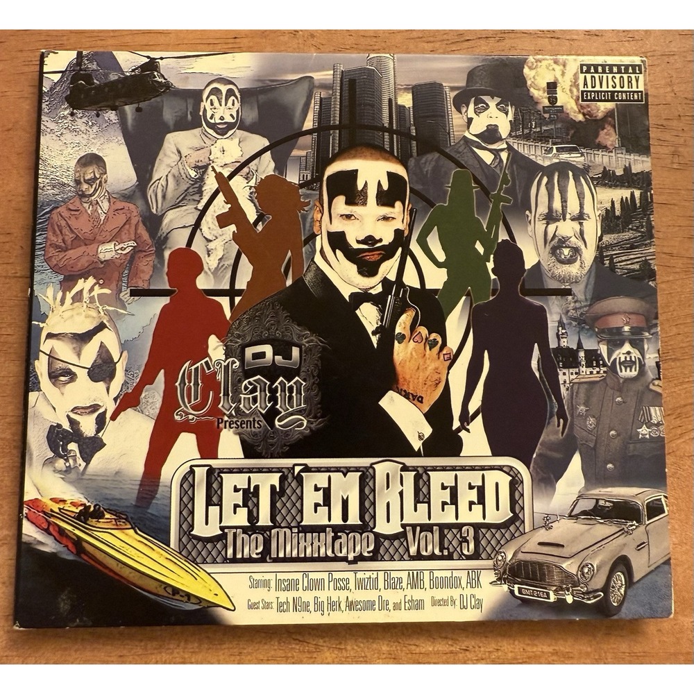 Dj Clay Let 'Em Bleed Mixxtape Vol. 3 CD Digipack, Insane Clown Posse